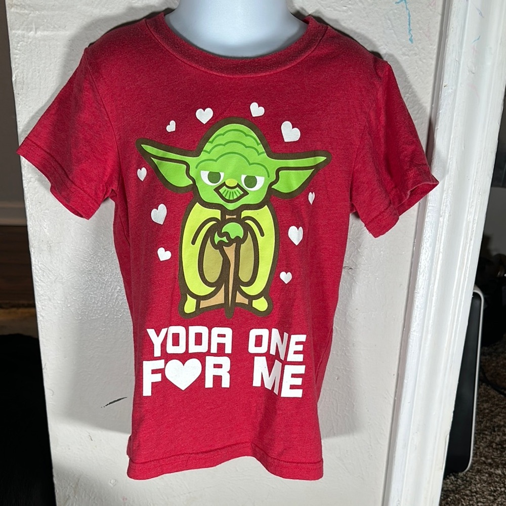 Star Wars Red Baby Yoda Tee Short Sleeve